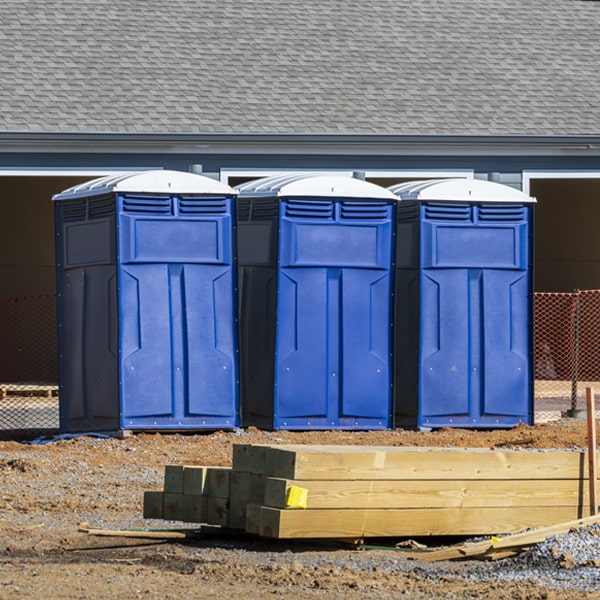 what is the maximum capacity for a single porta potty in Sacred Heart MN